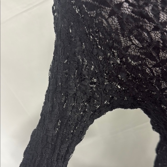 Anne Fontaine Melissa Black Lace Blouse Size 4 - Picture 5 of 12